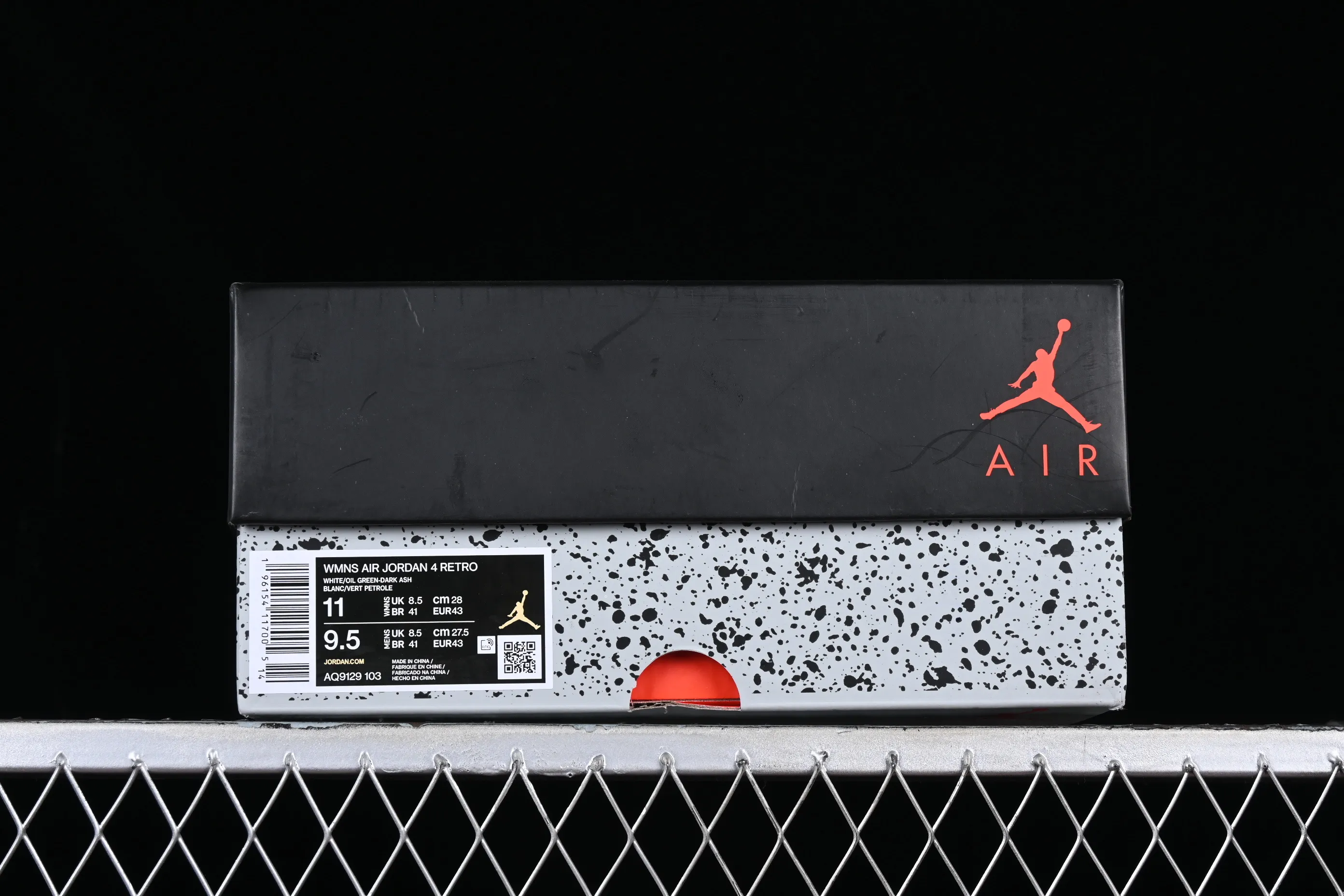 All categories Air Jordan Jordan series basketball shoes Air Jordan 4 foreign trade version Air Jordan 4 Retro "Seafoam" AJ4 Joe 4 white and green AQ9129-103